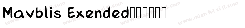 Mavblis Exended字体转换
